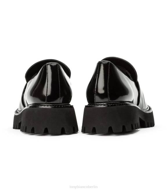 Slipper| de Tony Bianco Frauen Gisele Freizeitschuhe Schwarz hochglänzend 4624604